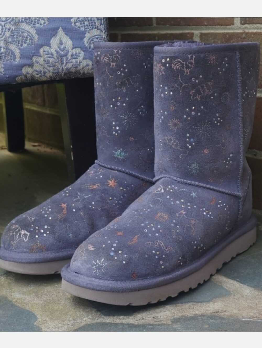 RARE! Sparkle Zodiac Mid-Calf Cozy Boot Women's
